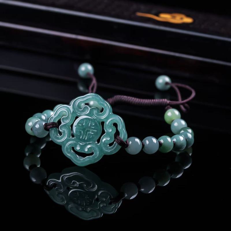 Beading - Браслет из натурального жадеита класса А,