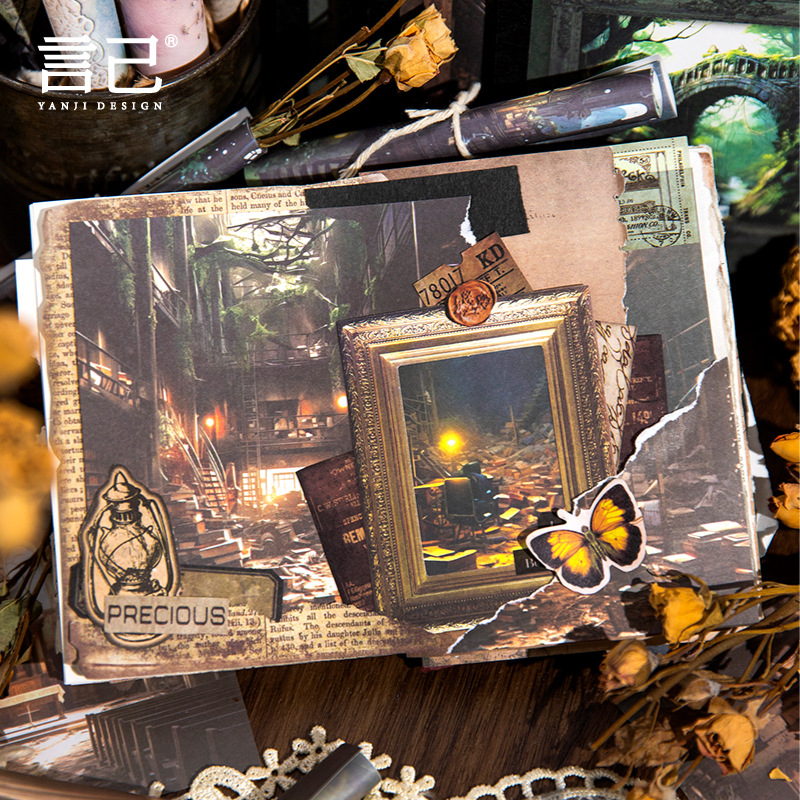 40 шт. винтажный в футуристиче – обзор и цена Vintage Junk Journal Scrapbooking Paper