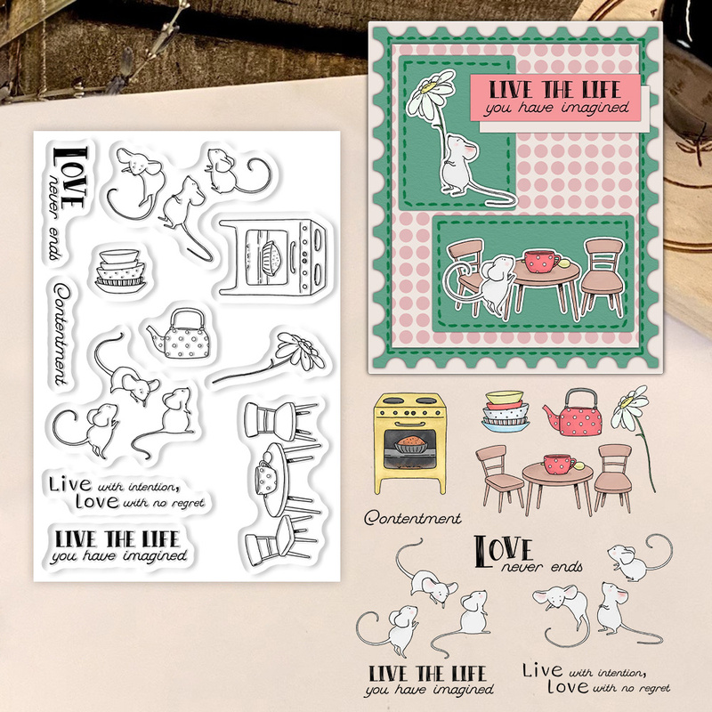 Прозрачный штамп Suncraft Litt – обзор и цена Clear Silicone Stamps For Card Making