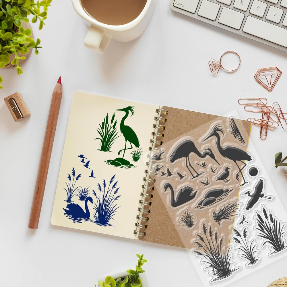 Силиконовые штампы с рисунком  – обзор и цена Clear Silicone Stamps For Card Making