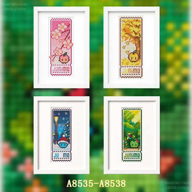[Серия «Четыре сезона»] Набор  – обзор и цена Cross Stitch Stamped Kits Beginners