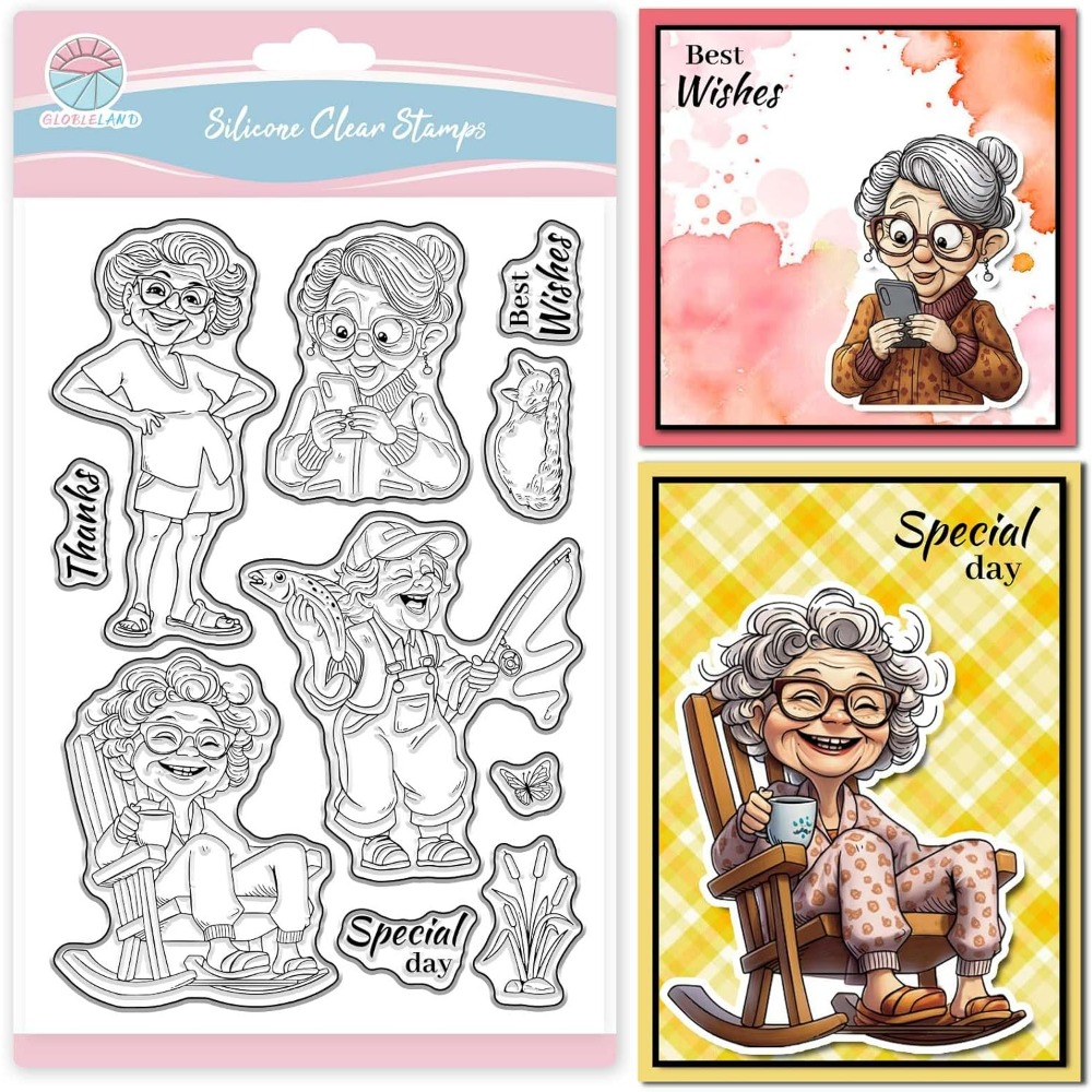 Прозрачные штампы улыбающейся  – обзор и цена Clear Silicone Stamps For Card Making